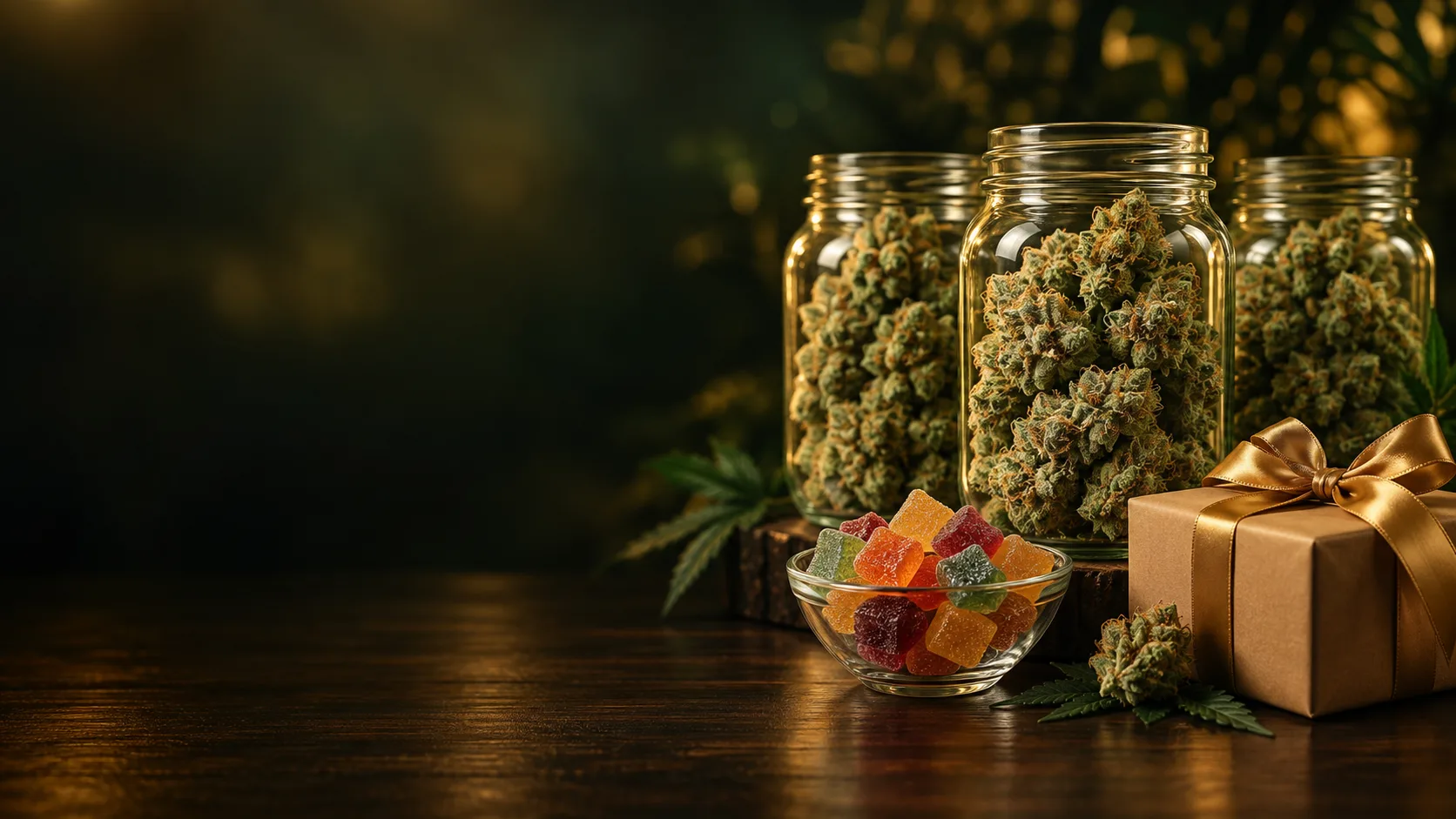 3 ounces of premium cannabis for $150 with a free gift